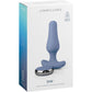 JimmyJane Dia Rechargeable Silicone Waterproof Vibrating Anal Plug With Remote - Blue