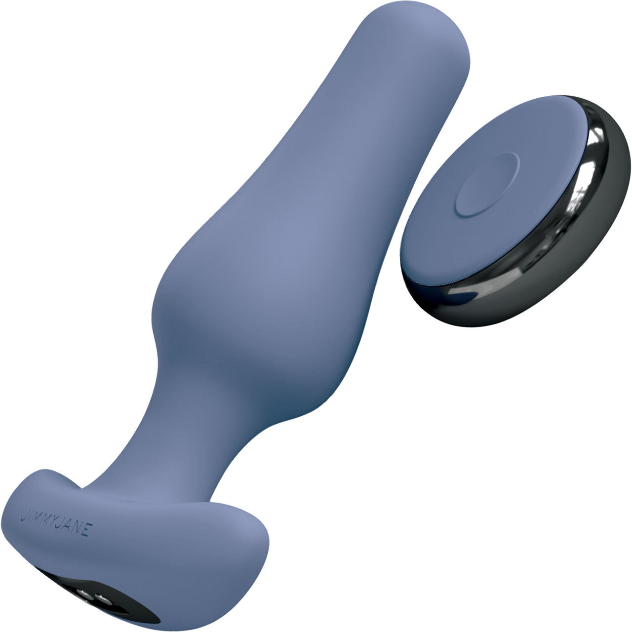 JimmyJane Dia Rechargeable Silicone Waterproof Vibrating Anal Plug With Remote - Blue