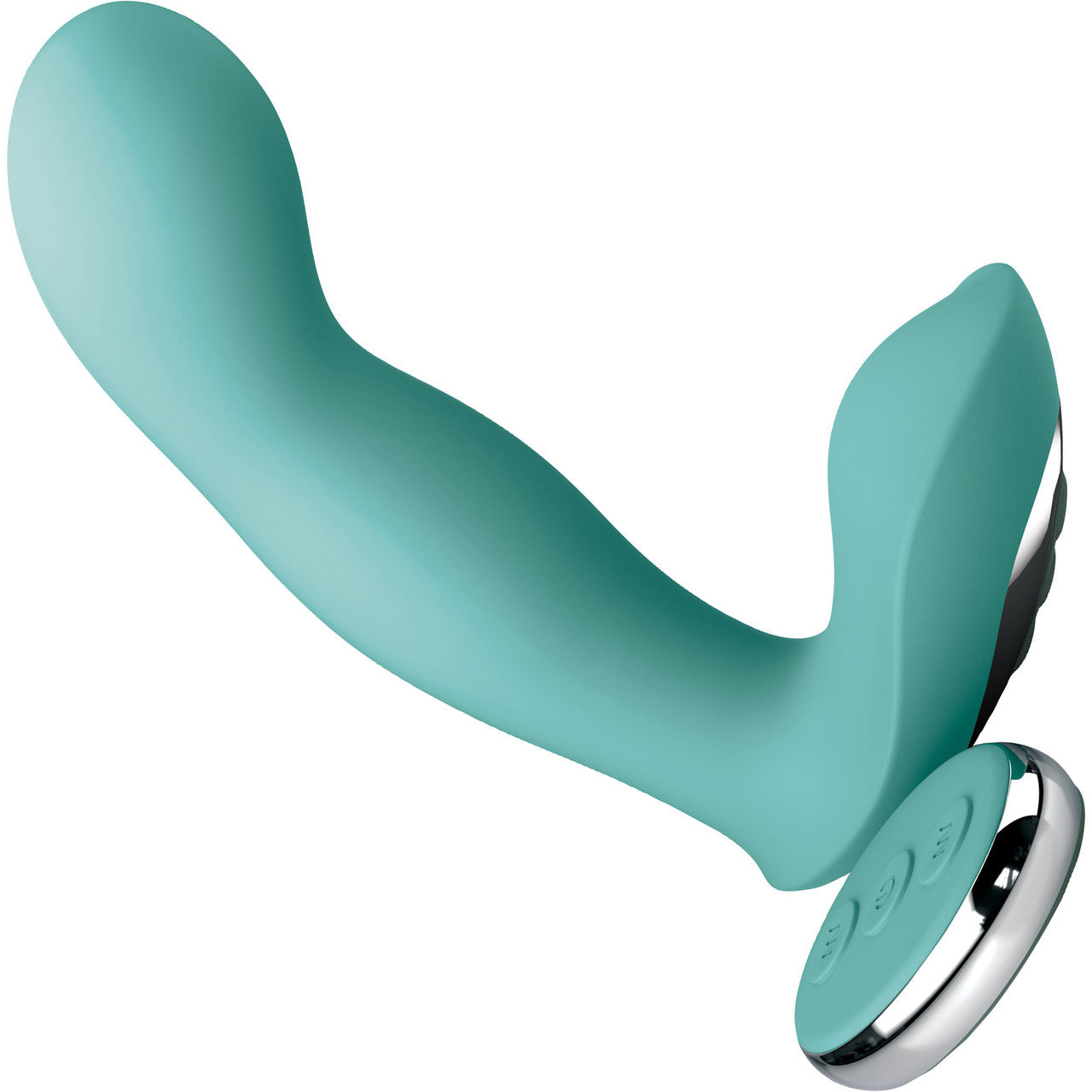 JimmyJane Pulsus G-Spot Rechargeable Silicone Dual Stimulation Vibrator With Remote - Teal