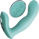 JimmyJane Pulsus G-Spot Rechargeable Silicone Dual Stimulation Vibrator With Remote - Teal