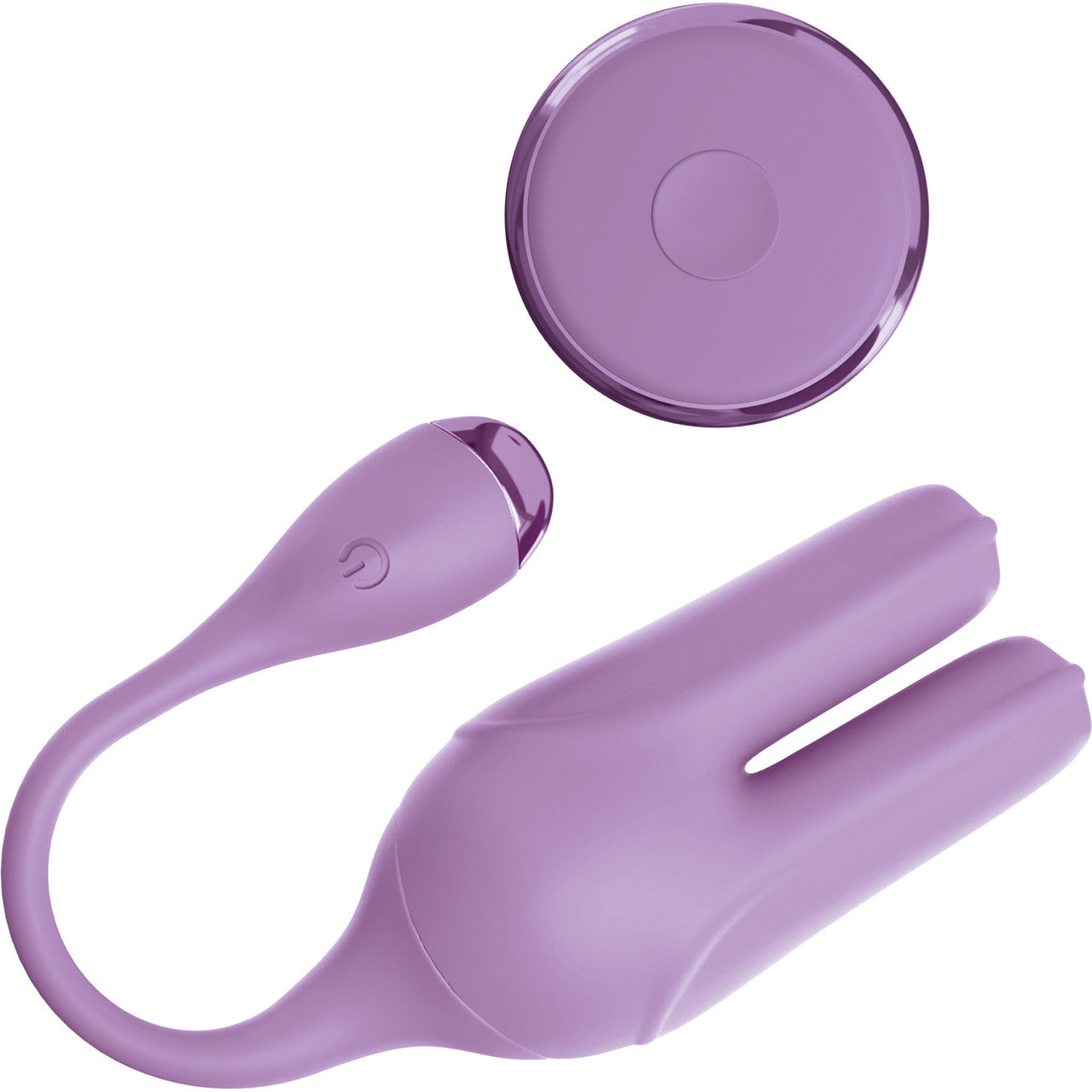 JimmyJane Form 2 Kegel Trainer Waterproof Rechargeable Silicone Vibrator With Remote - Purple