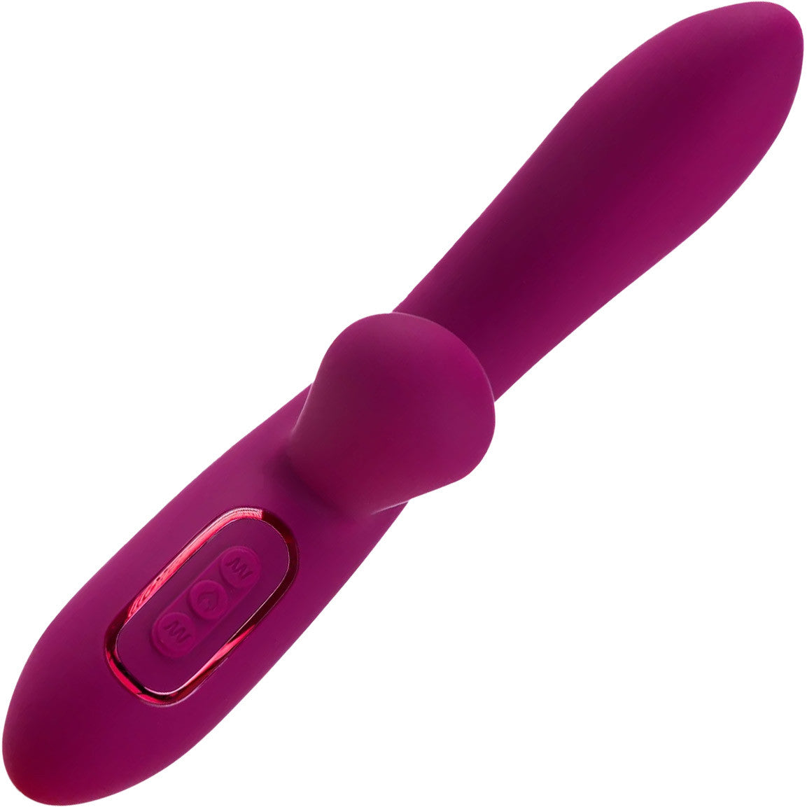 JimmyJane Solis Rabbit Rechargeable Waterproof Silicone Rabbit Vibrator - Fuchsia