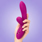 JimmyJane Solis Rabbit Rechargeable Waterproof Silicone Rabbit Vibrator - Fuchsia