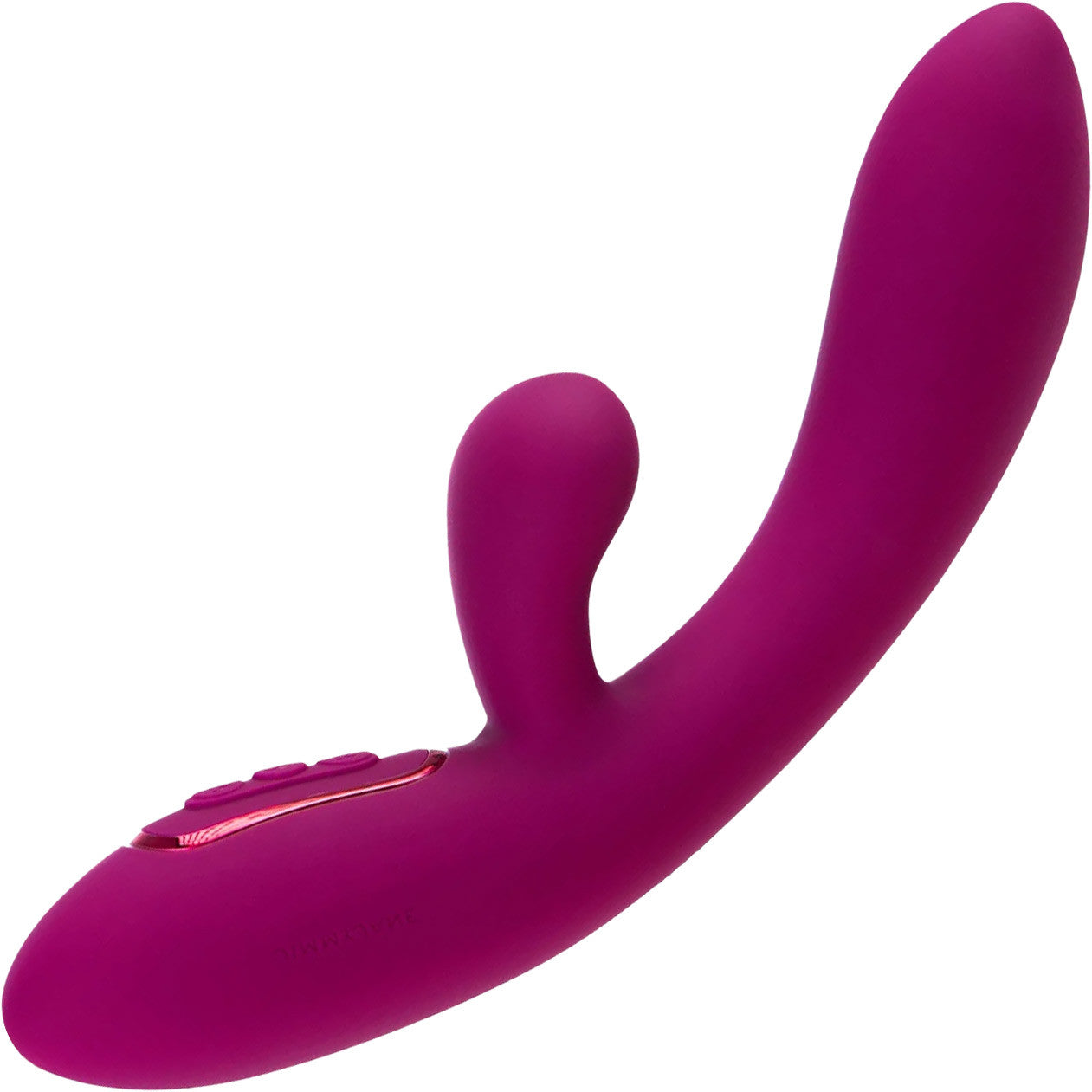 JimmyJane Solis Rabbit Rechargeable Waterproof Silicone Rabbit Vibrator - Fuchsia