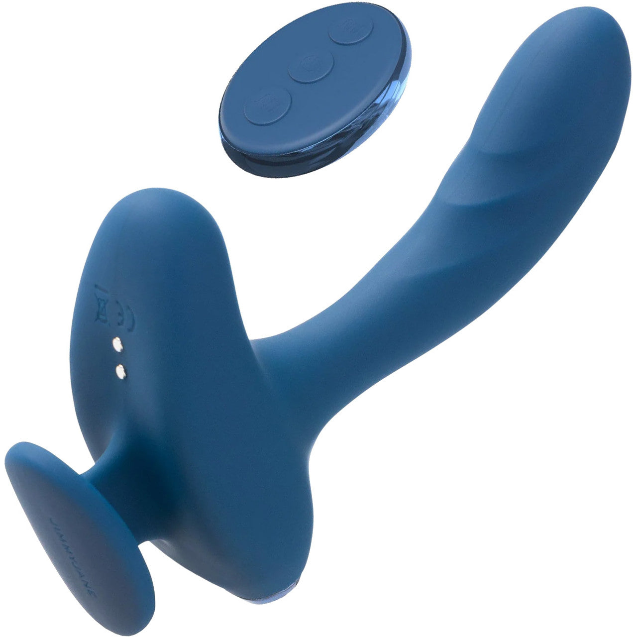 JimmyJane Solis Kyrios Rechargeable Waterproof Silicone Prostate Massager With Remote - Blue