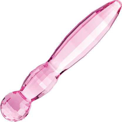 JimmyJane Dillenia Cissus 7.7" Glass Dildo - Pink