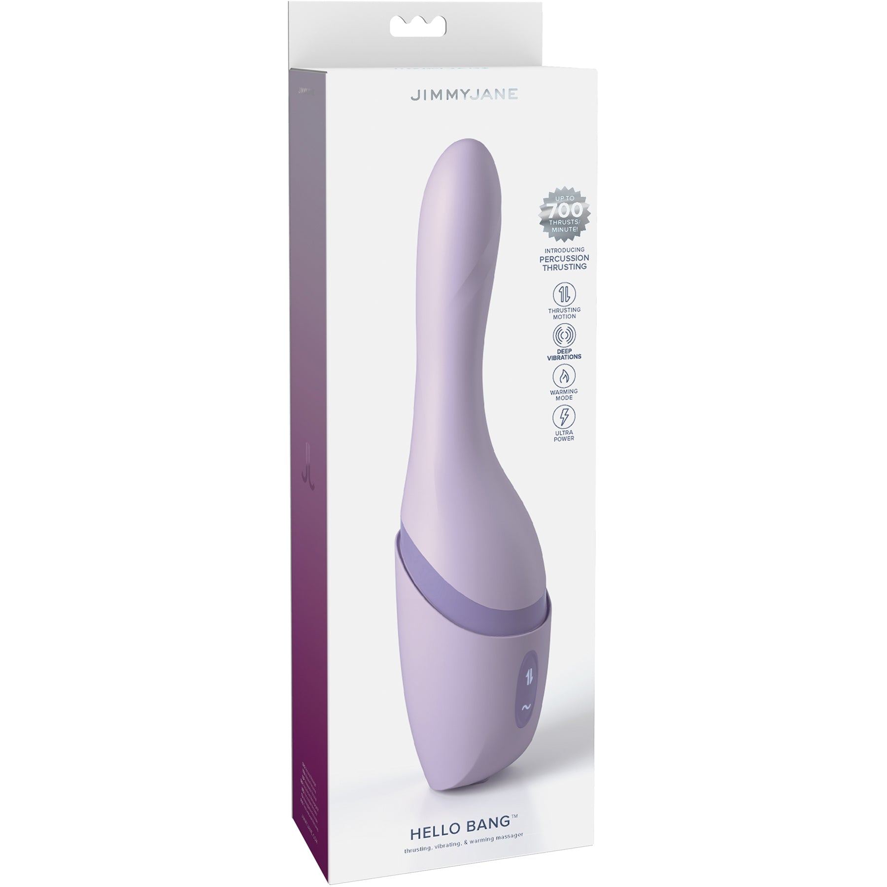 JimmyJane Hello Bang Rechargeable Silicone Thrusting Vibrator