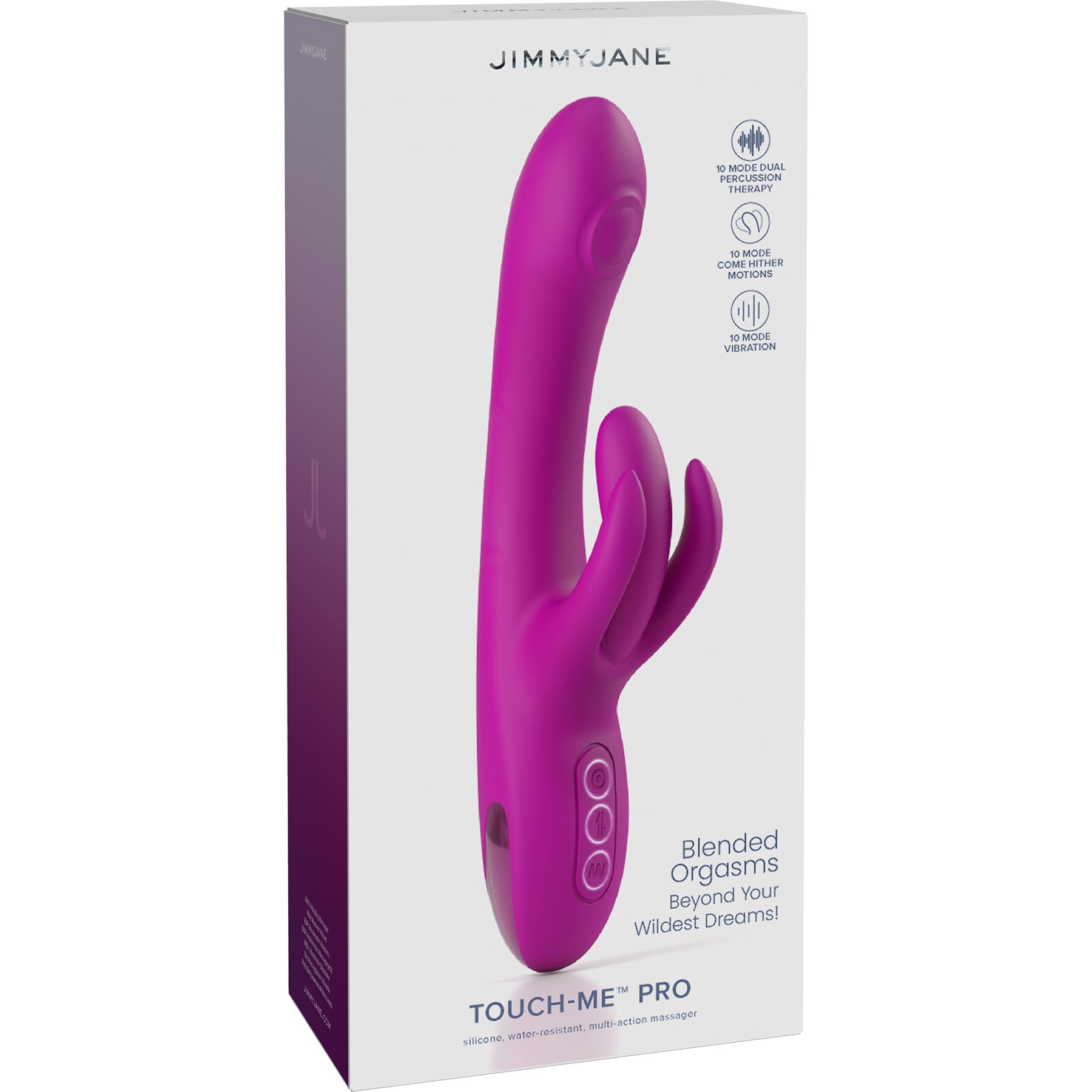 JimmyJane Touch-Me Pro Pulsing Waterproof Silicone Rabbit Vibrator