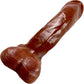 Johnny Vixskin Realistic Silicone Dildo By Vixen - Chocolate