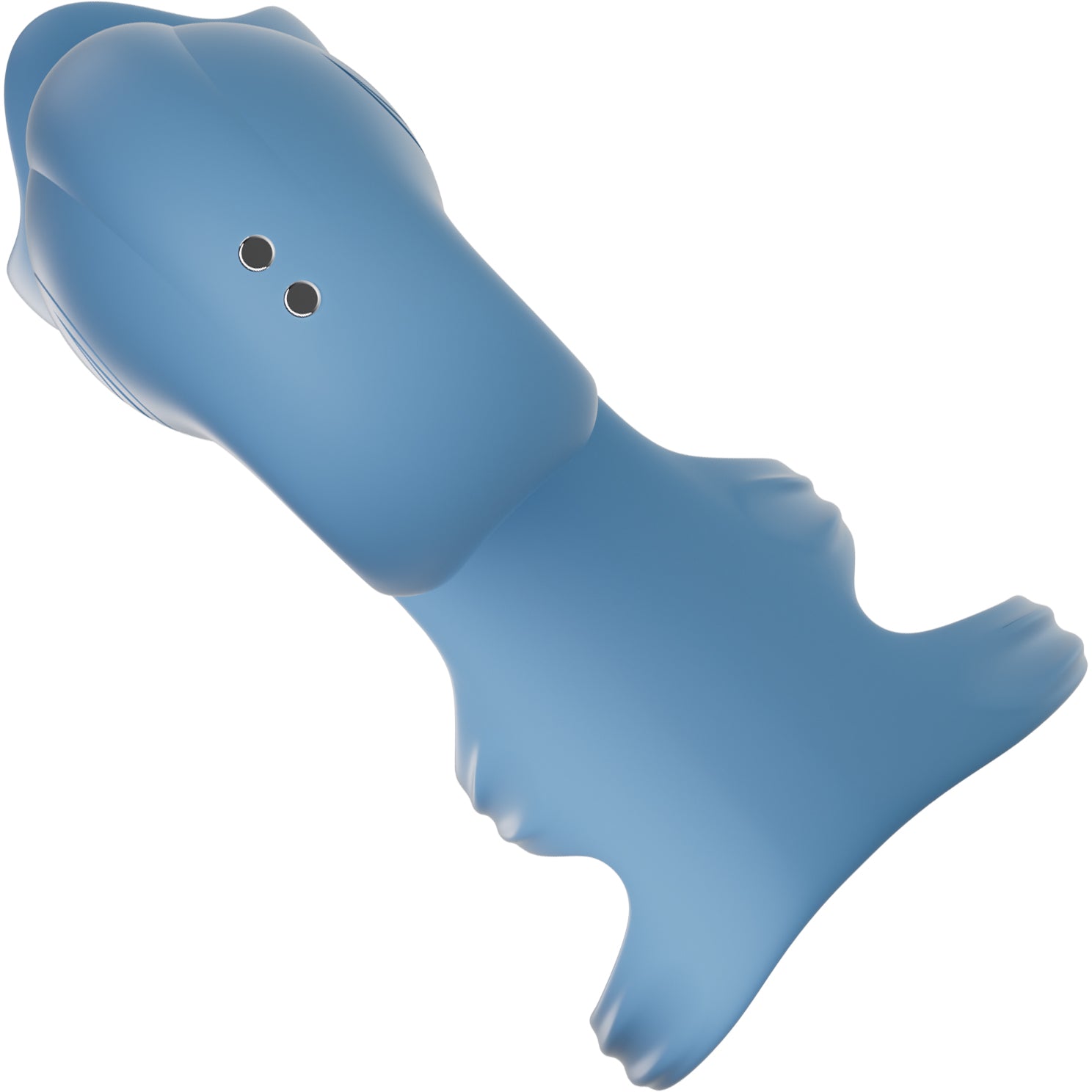 SVibe Snail Jovi Arc Couples Ring Silicone Vibrating Cock Ring With Remote - Blue Haze