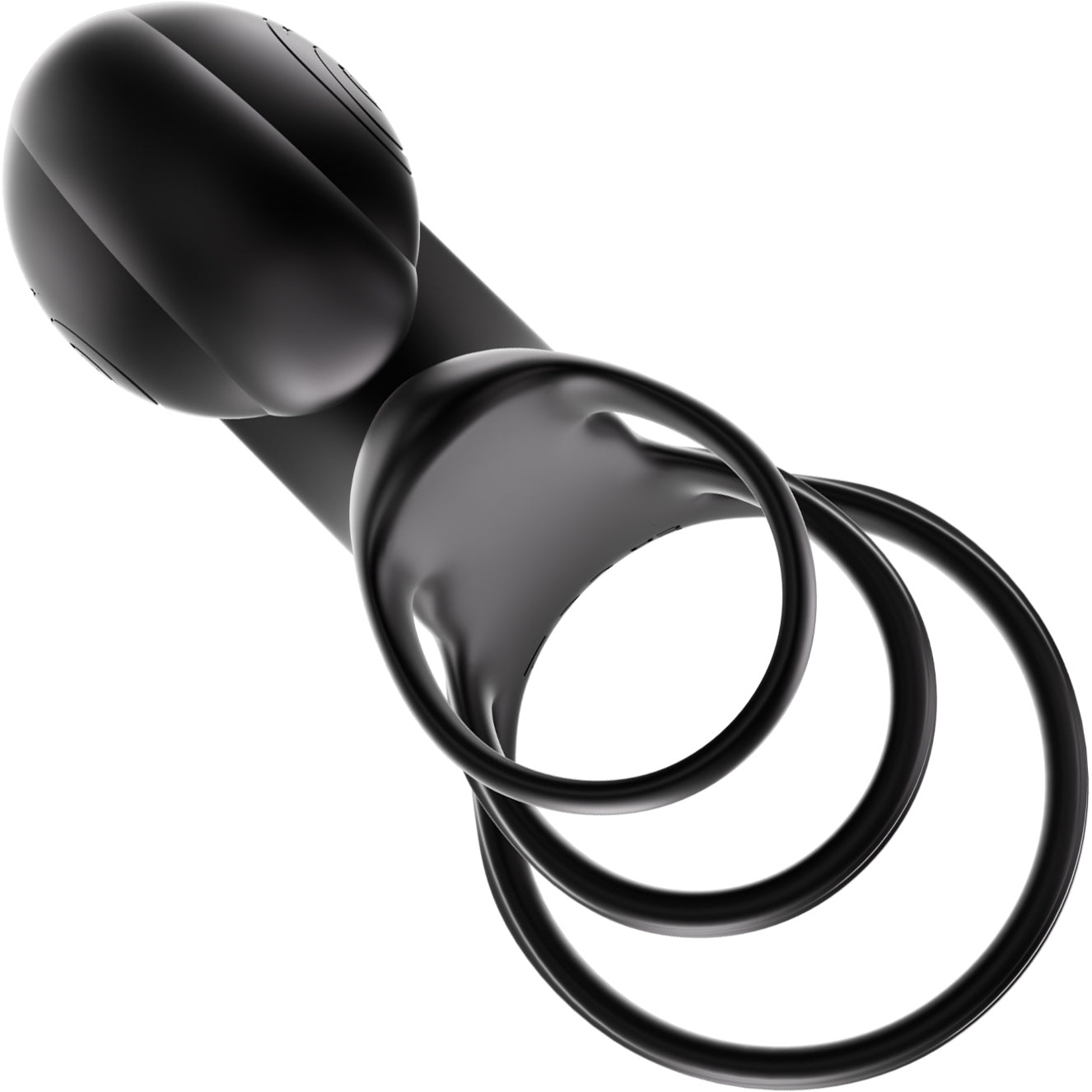 SVibe Snail Jovi Arc Couples Ring Silicone Vibrating Cock Ring With Remote - Nior Haze