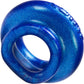 Oxballs Juicy Pumper Silicone Cock Ring 3.5 Inch - Blue