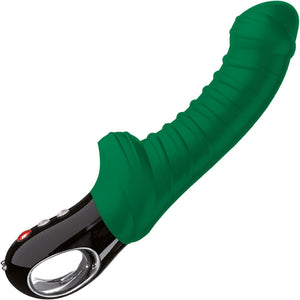 Fun Factory JEWELS TIGER Silicone Waterproof Rechargeable G-Spot Vibrator - Emerald