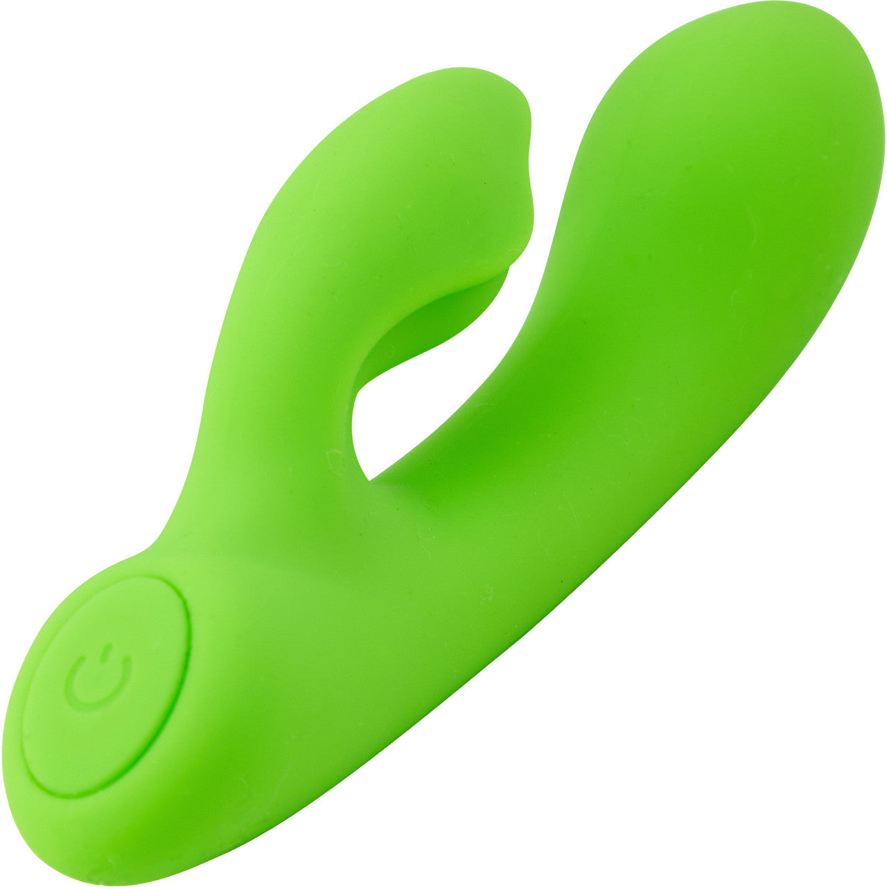 Nubii Jolie Rabbit Rechargeable Warming Mini Dual Stimulation Vibrator By Nu Sensuelle - Lime Green