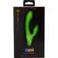 Nubii Jolie Rabbit Rechargeable Warming Mini Dual Stimulation Vibrator By Nu Sensuelle - Lime Green