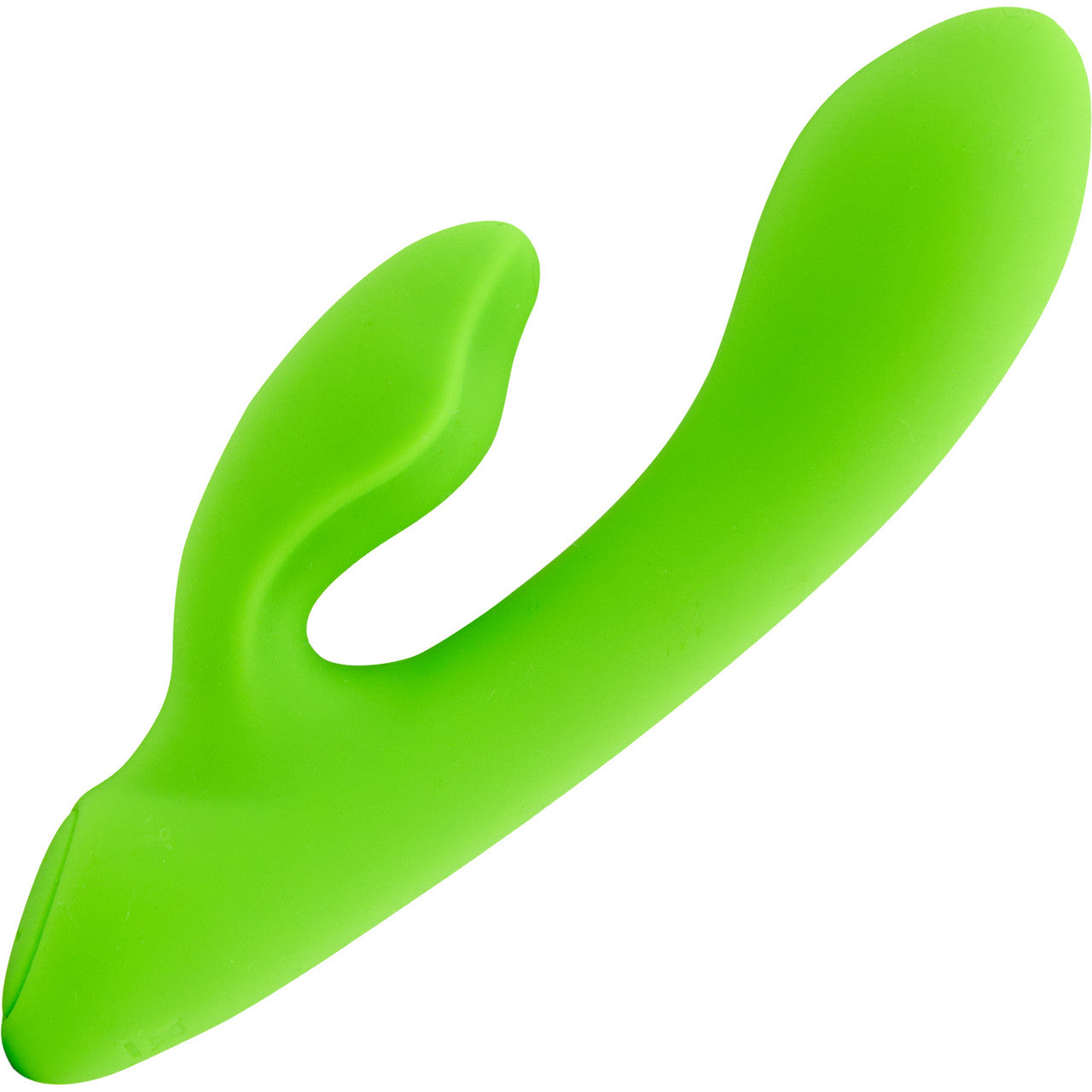 Nubii Jolie Rabbit Rechargeable Warming Mini Dual Stimulation Vibrator By Nu Sensuelle - Lime Green