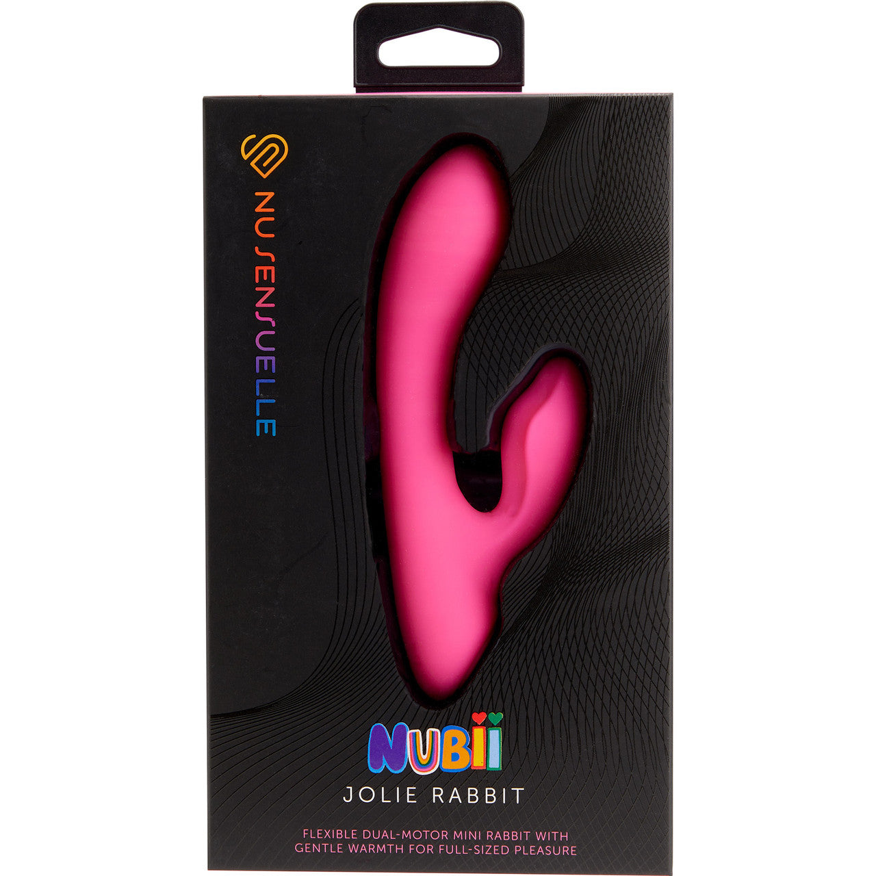 Nubii Jolie Rabbit Rechargeable Warming Mini Dual Stimulation Vibrator By Nu Sensuelle - Pink