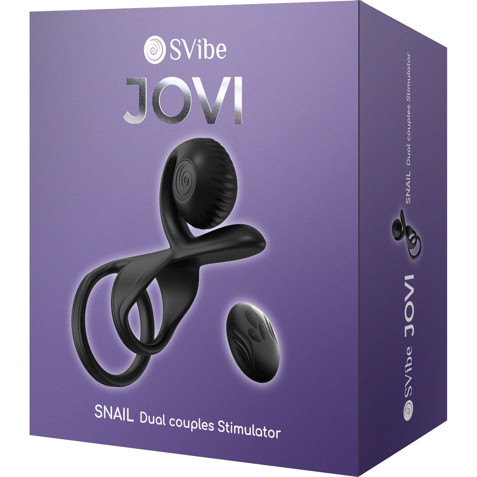 SVibe Snail Jovi Couples Ring Silicone Vibrating Cock Ring With Remote