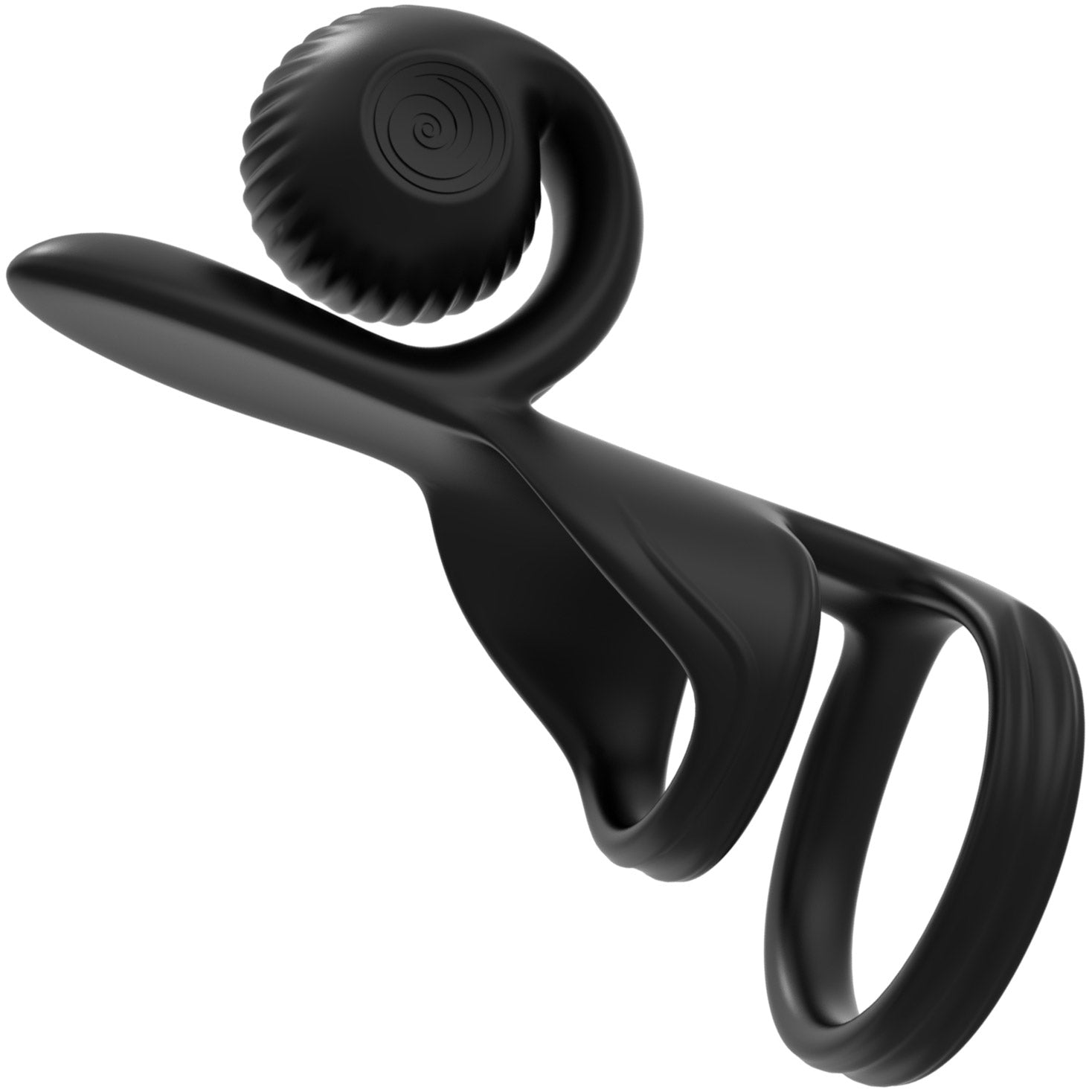 SVibe Snail Jovi Couples Ring Silicone Vibrating Cock Ring With Remote