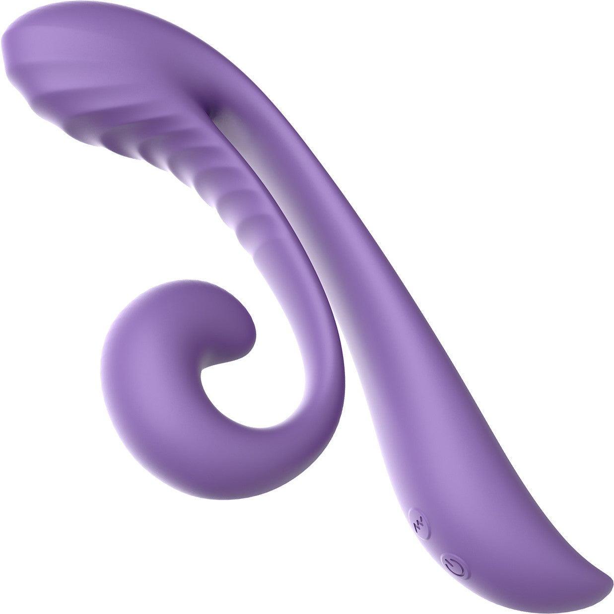 Tracy's Dog Junibell Rechargeable Waterproof Silicone Flexible Dual Stimulation Vibrator - Purple