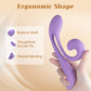 Tracy's Dog Junibell Rechargeable Waterproof Silicone Flexible Dual Stimulation Vibrator - Purple