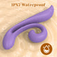 Tracy's Dog Junibell Rechargeable Waterproof Silicone Flexible Dual Stimulation Vibrator - Purple