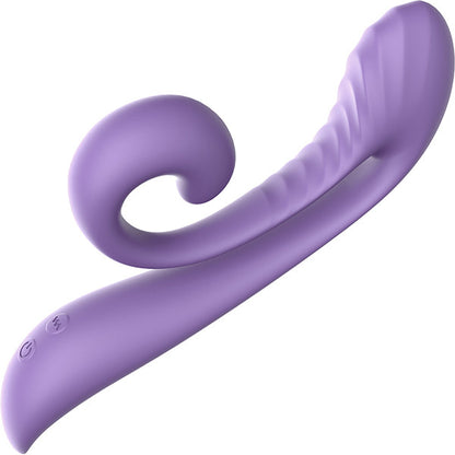 Tracy's Dog Junibell Rechargeable Waterproof Silicone Flexible Dual Stimulation Vibrator - Purple