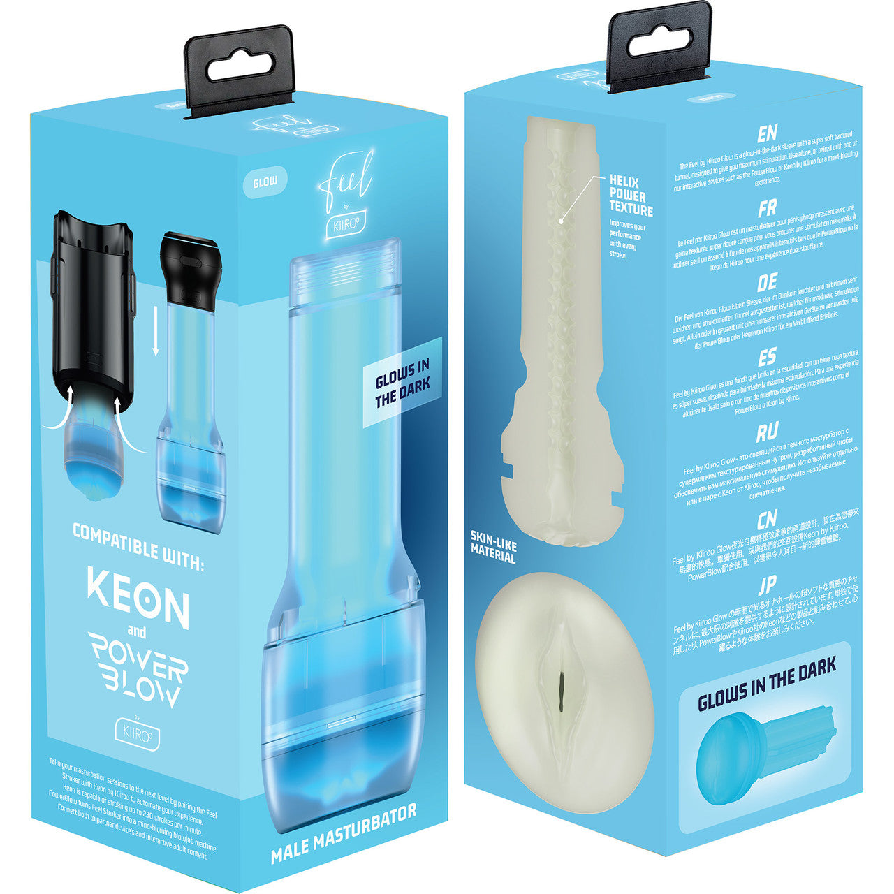 KIIROO Feel Glow Stroker Glow In The Dark Penis Masturbator