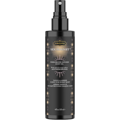 Kama Sutra Pheromone Infused Body Oil Spray 4 oz - Vanilla Amber