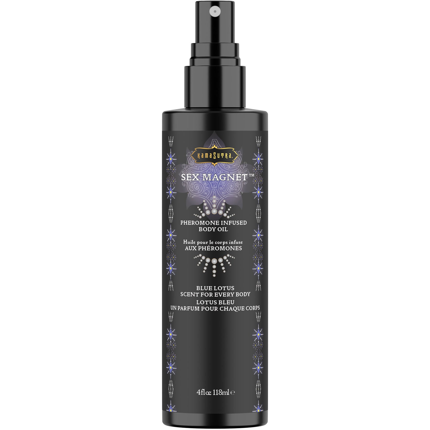 Kama Sutra Pheromone Infused Body Oil Spray 4 oz - Blue Lotus