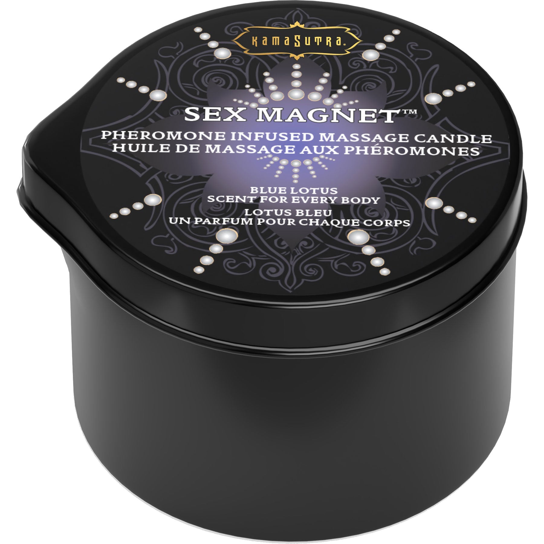 Kama Sutra Sex Magnet Blue Lotus Pheromone Massage Candle - 2 oz
