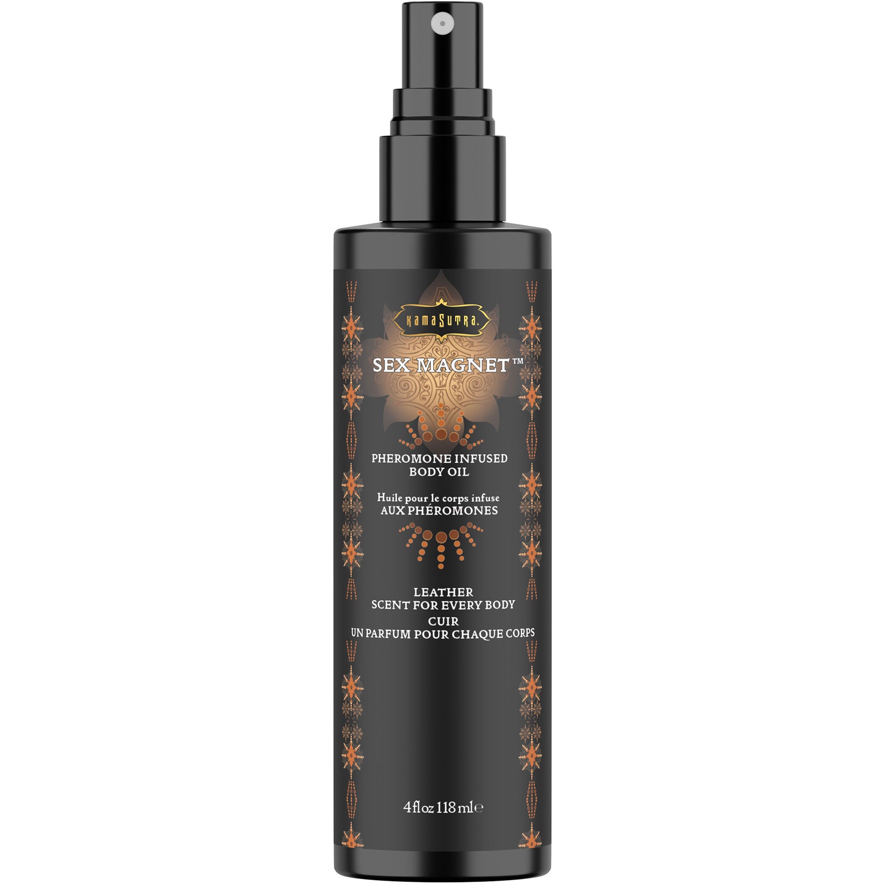 Kama Sutra Pheromone Infused Body Oil Spray 4 oz - Leather