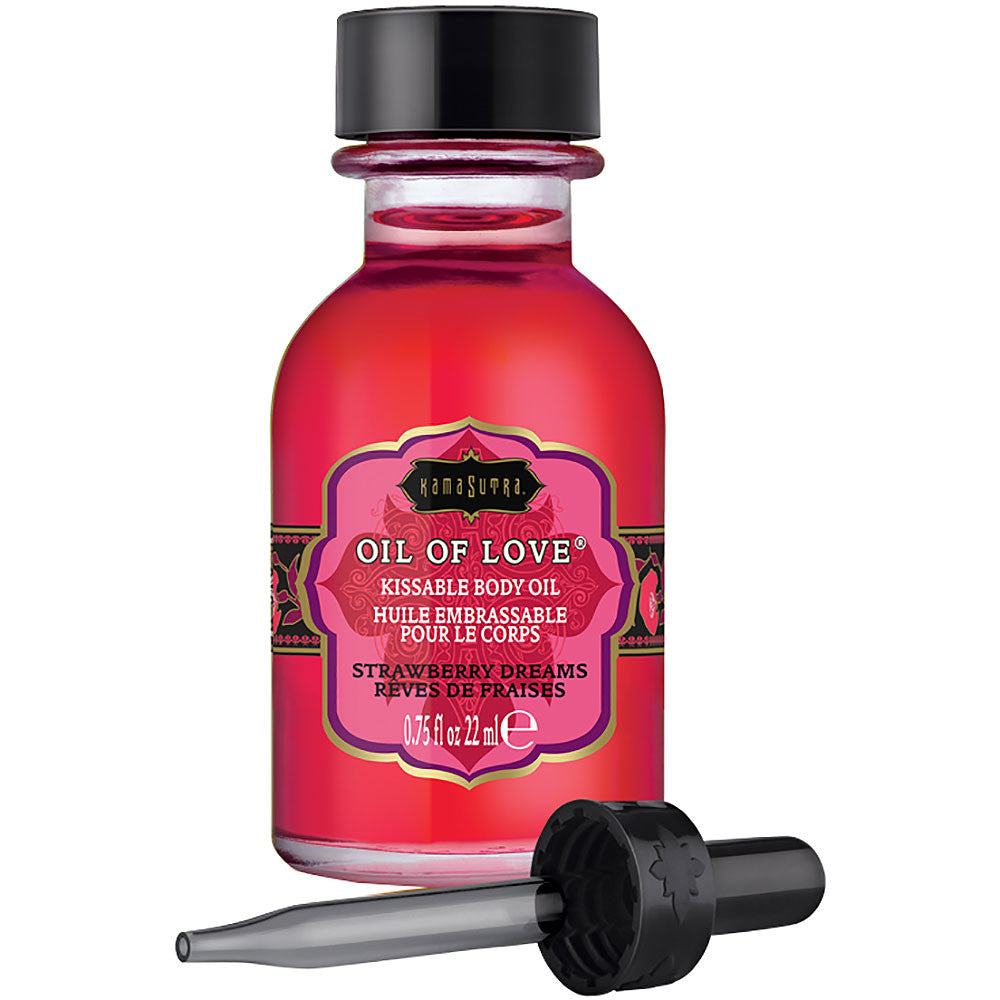 Kama Sutra Oil Of Love With Applicator Strawberry Dreams 0.75 fl oz