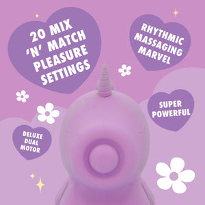 Unihorn Karma Lilac Massaging Silicone Clitoral Vibrator - Purple