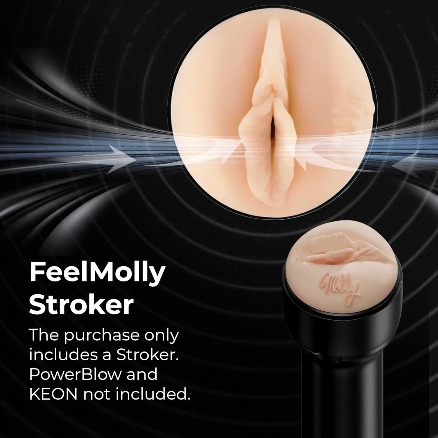 KIIROO Feel Molly Pussy Stroker - Molly Stewart Penis Masturbator
