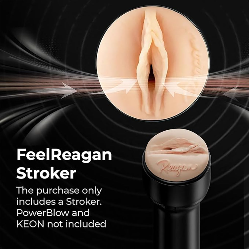 KIIROO Feel Reagan Pussy Stroker - Reagan Foxx Penis Masturbator
