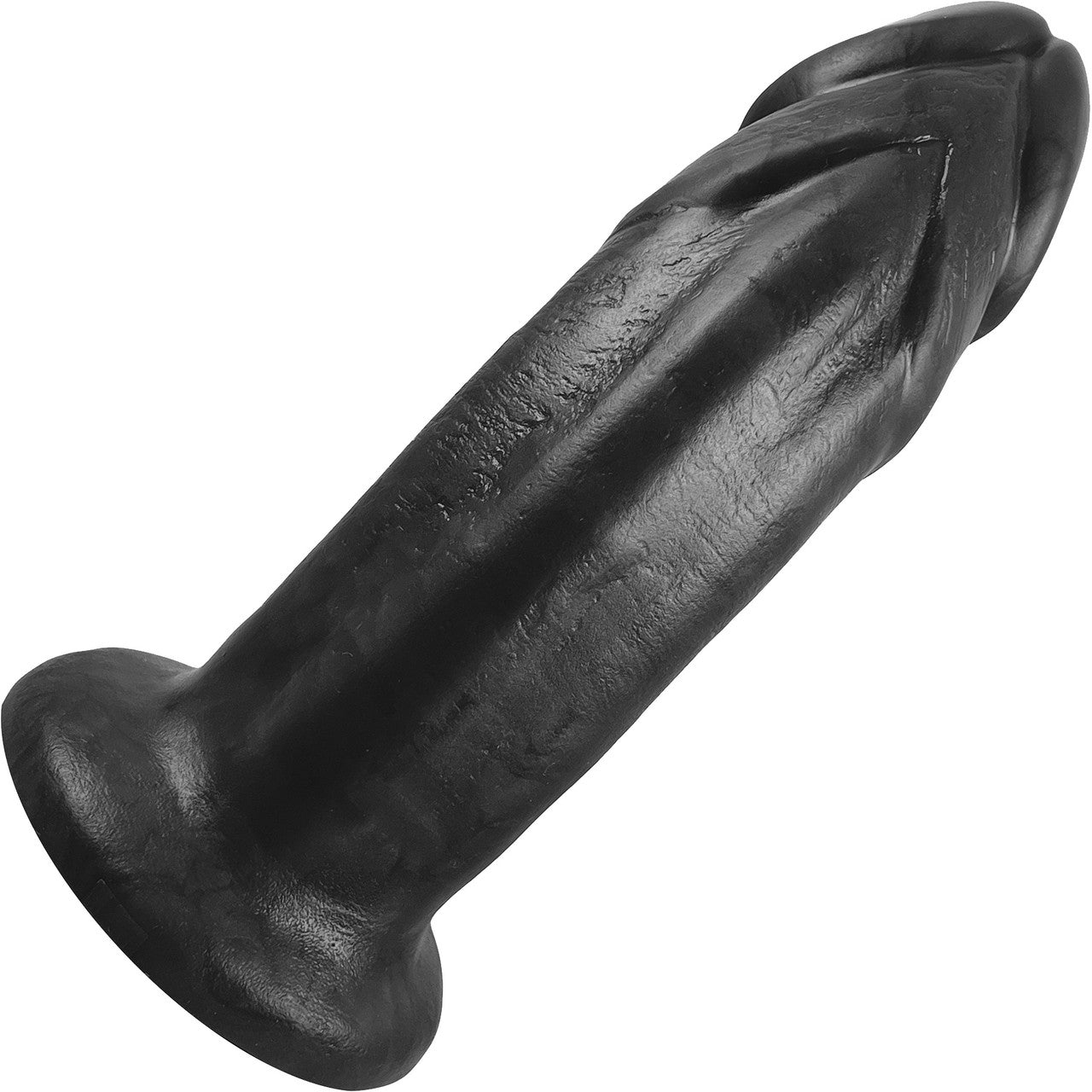 Large Realistic Bent Silicone Dildo By Vixen - Black