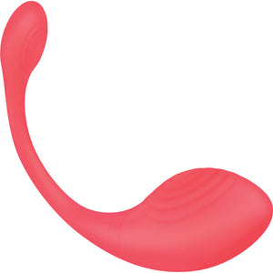 Love Distance Range App Controlled Silicone Rechargeable Love Egg - Coral