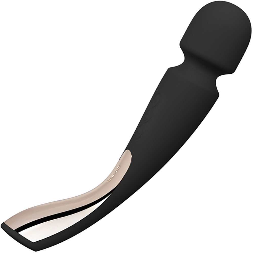 LELO Smart Wand 2 Medium Rechargeable Wand Style Vibrator - Black