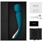 LELO Smart Wand 2 Medium Rechargeable Wand Style Vibrator - Ocean Blue