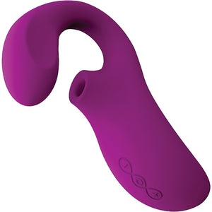 LELO ENIGMA Cruise Rechargeable Silicone Dual Stimulation Pressure Wave Vibrator - Deep Rose