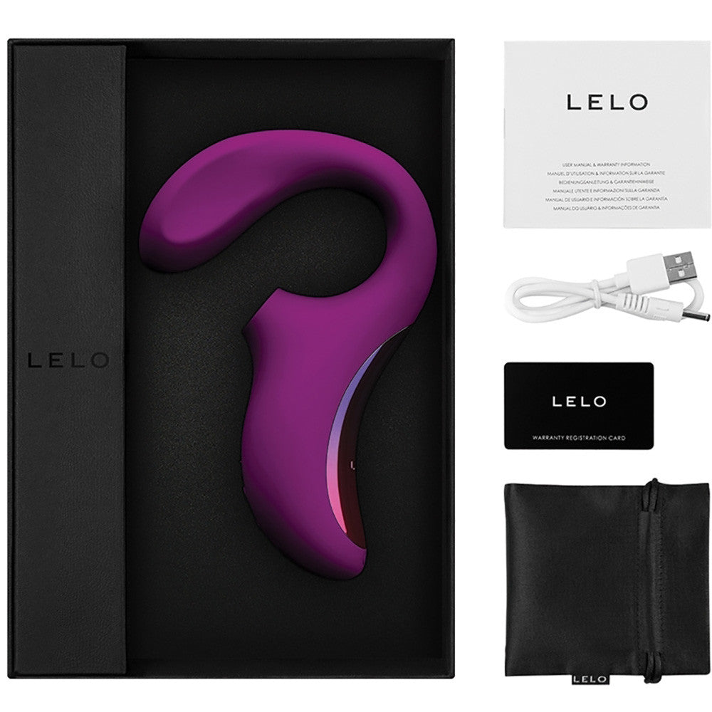 LELO ENIGMA Cruise Rechargeable Silicone Dual Stimulation Pressure Wave Vibrator - Deep Rose