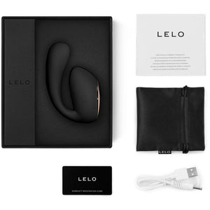 LELO IDA Wave Rechargeable Silicone App Enabled Dual Stimulation Vibrator - Black