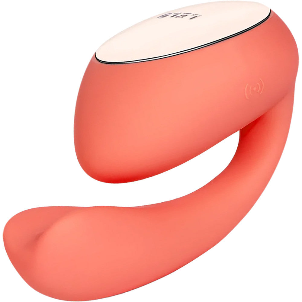 LELO IDA Wave Rechargeable Silicone App Enabled Dual Stimulation Vibrator - Coral