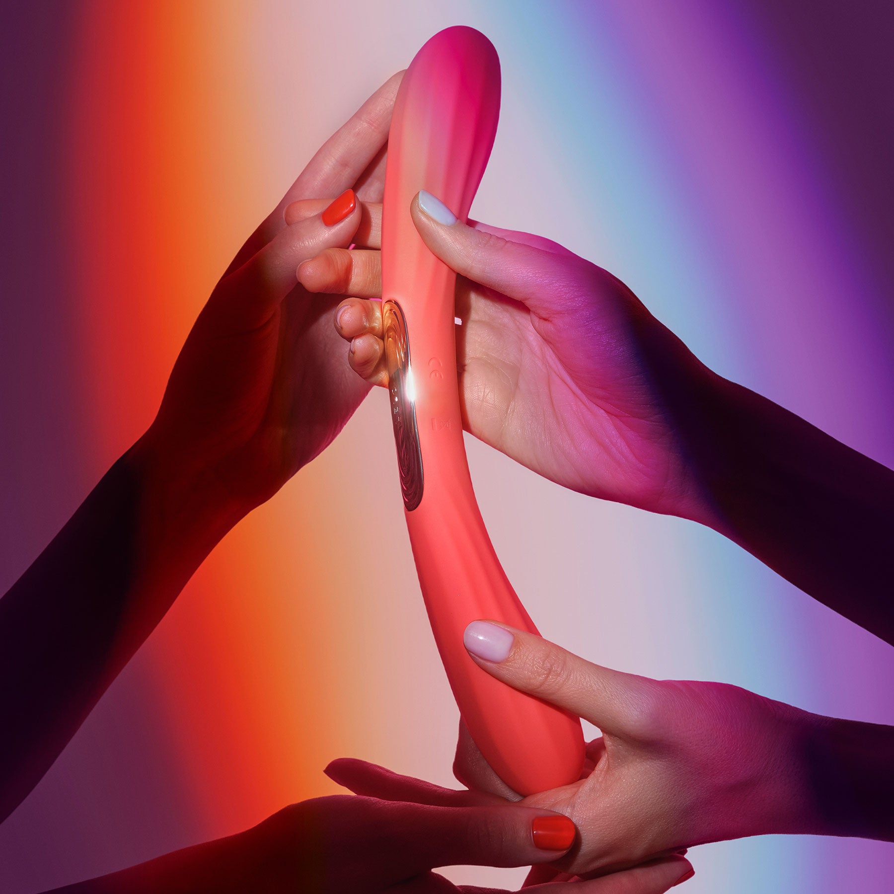 LELO BOOMERANG™ Premium Double Ended Silicone Vibrator For Couples - Coral