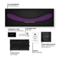 LELO Boomerang dual-ended vibrator packaging with accessories on a white background