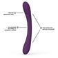 LELO BOOMERANG™ Premium Double Ended Silicone Vibrator For Couples - Purple