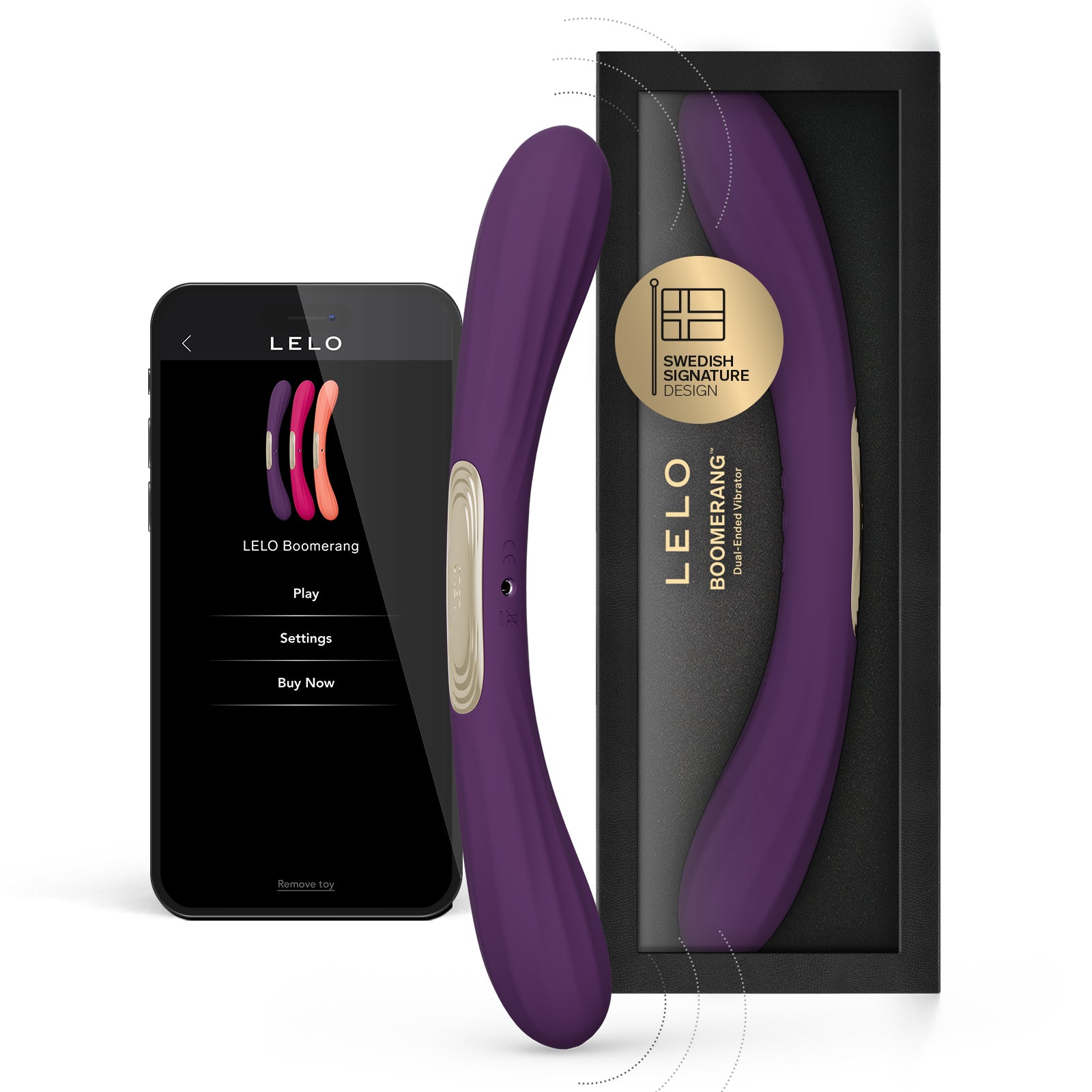 LELO BOOMERANG™ Premium Double Ended Silicone Vibrator For Couples - How To Use