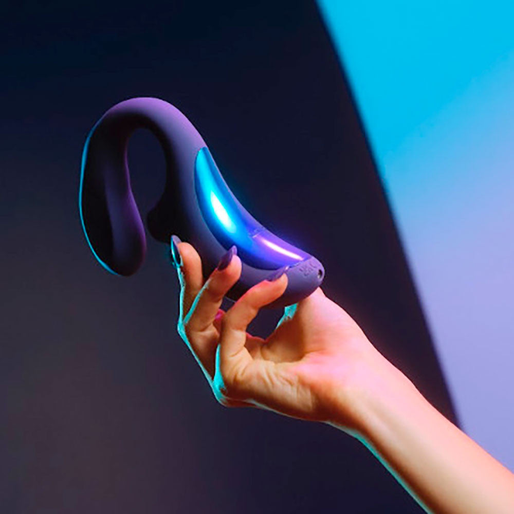 LELO ENIGMA Wave Rechargeable Silicone Multi Stimulation Pressure Wave Vibrator - Cyber Purple