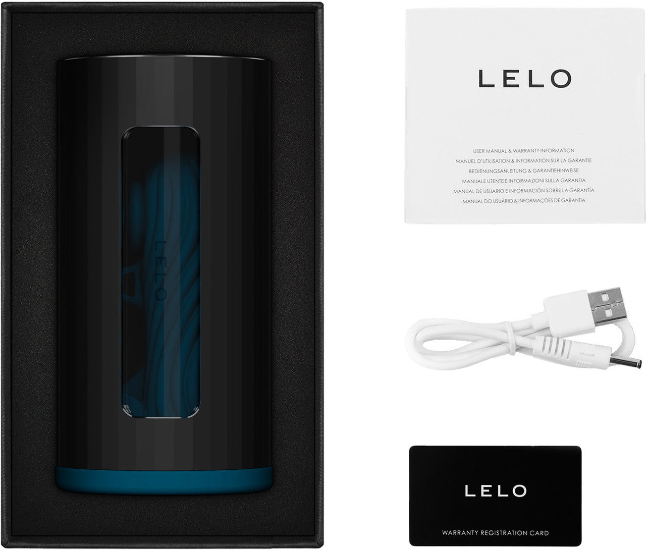 LELO F1S V3 Pleasure Console AI App Enabled Silicone Pulsing & Vibrating Penis Masturbator - Teal